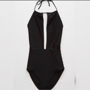 Aerie black one-piece swimsuit